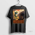 Viral Resist Police Portland Frog Protest Vintage Tee Shirt Sweater