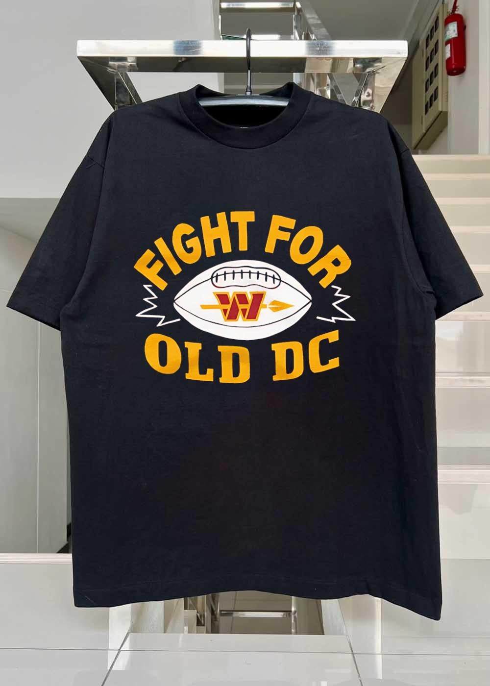 Washington Commanders Fan Apparel Fight for Old DC Football T-Shirt