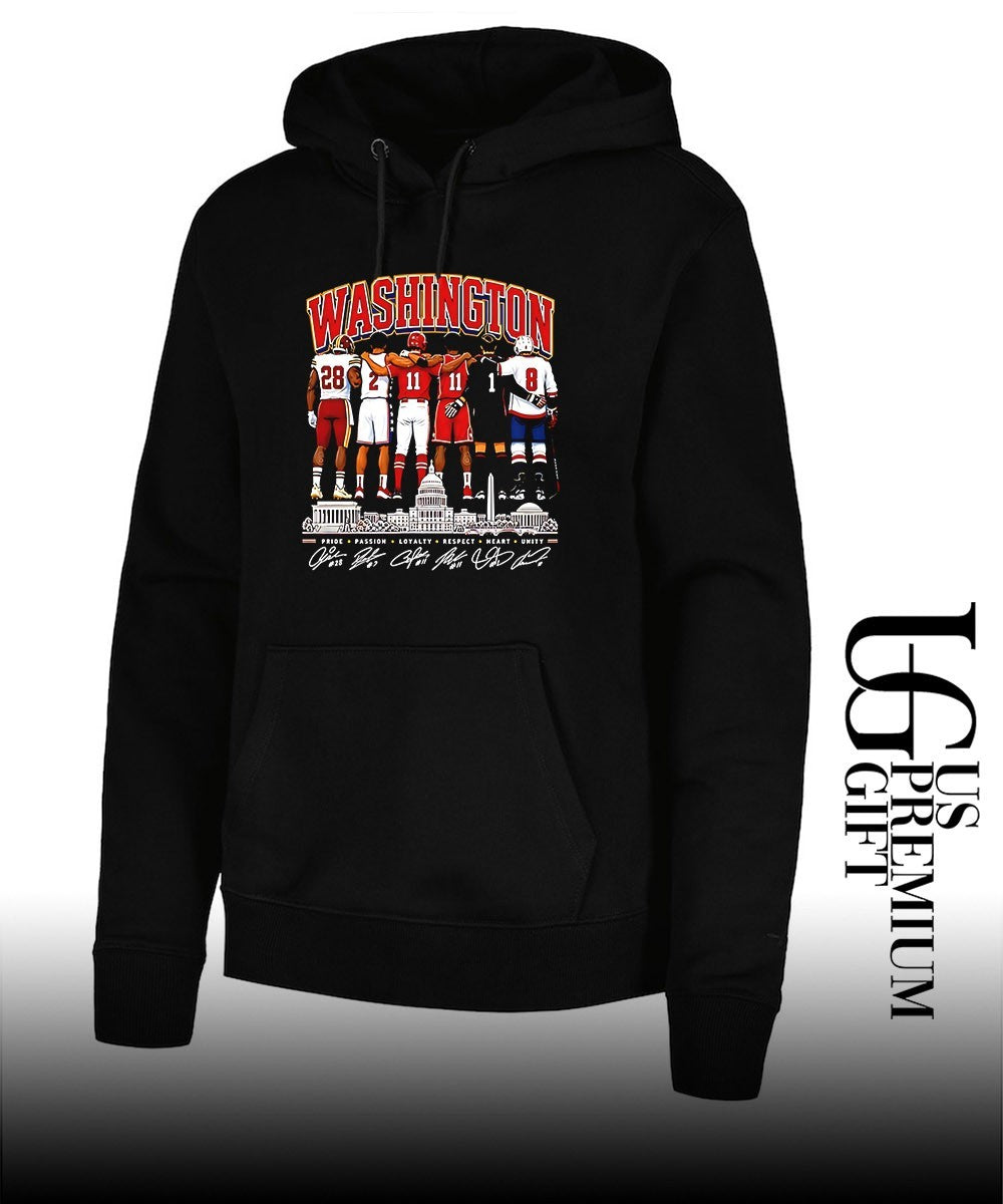Washington Commanders Wizards Nationals Capitals DC Pride Passion Loyalty signature shirt