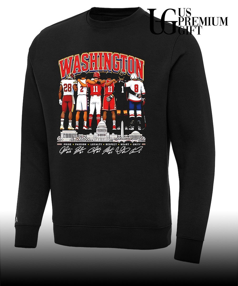 Washington Commanders Wizards Nationals Capitals DC Pride Passion Loyalty signature shirt