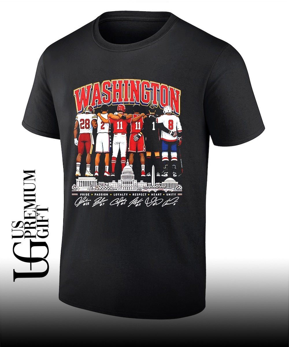 Washington Commanders Wizards Nationals Capitals DC Pride Passion Loyalty signature shirt