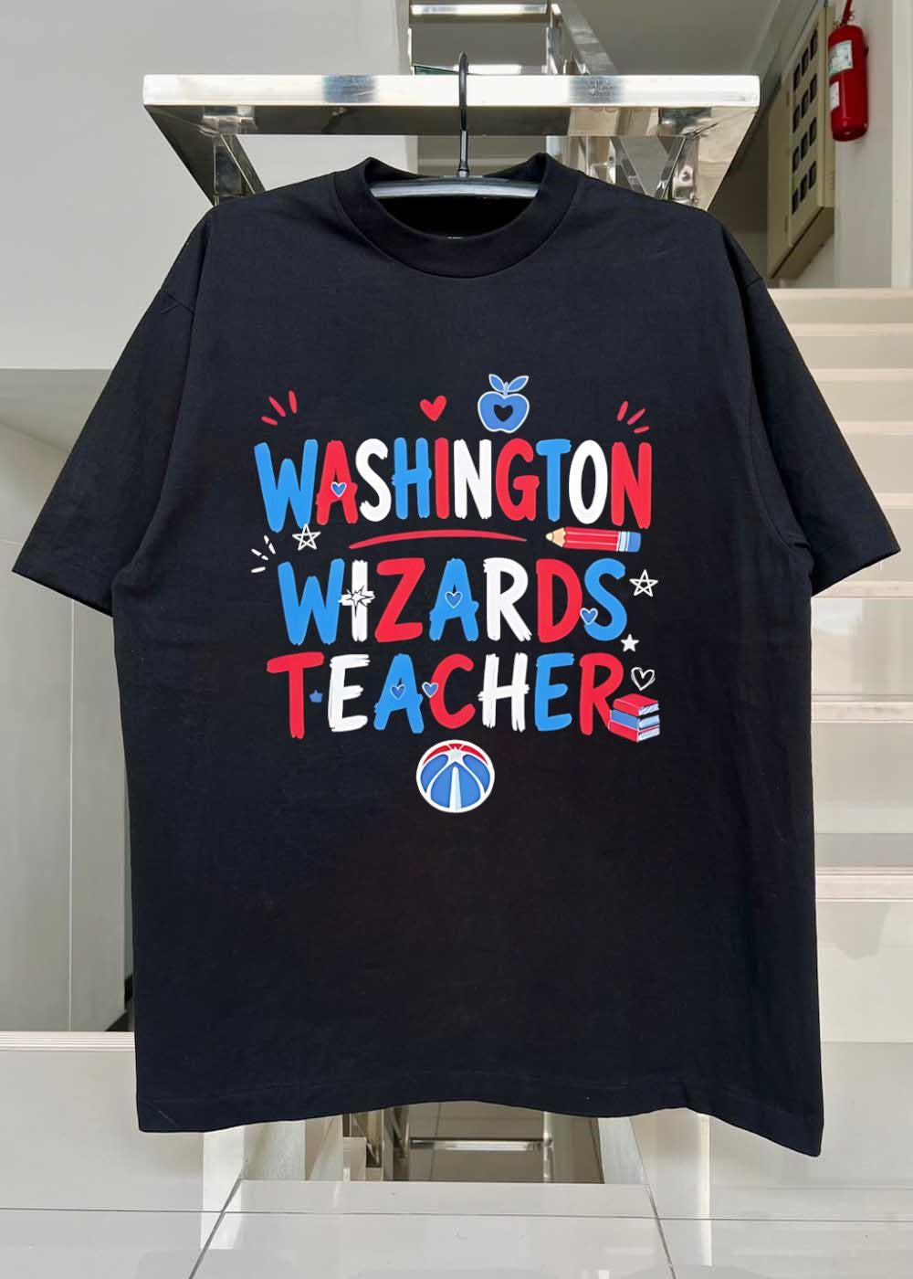 Washington Wizards Teacher Apparel Fan Jersey T-Shirt