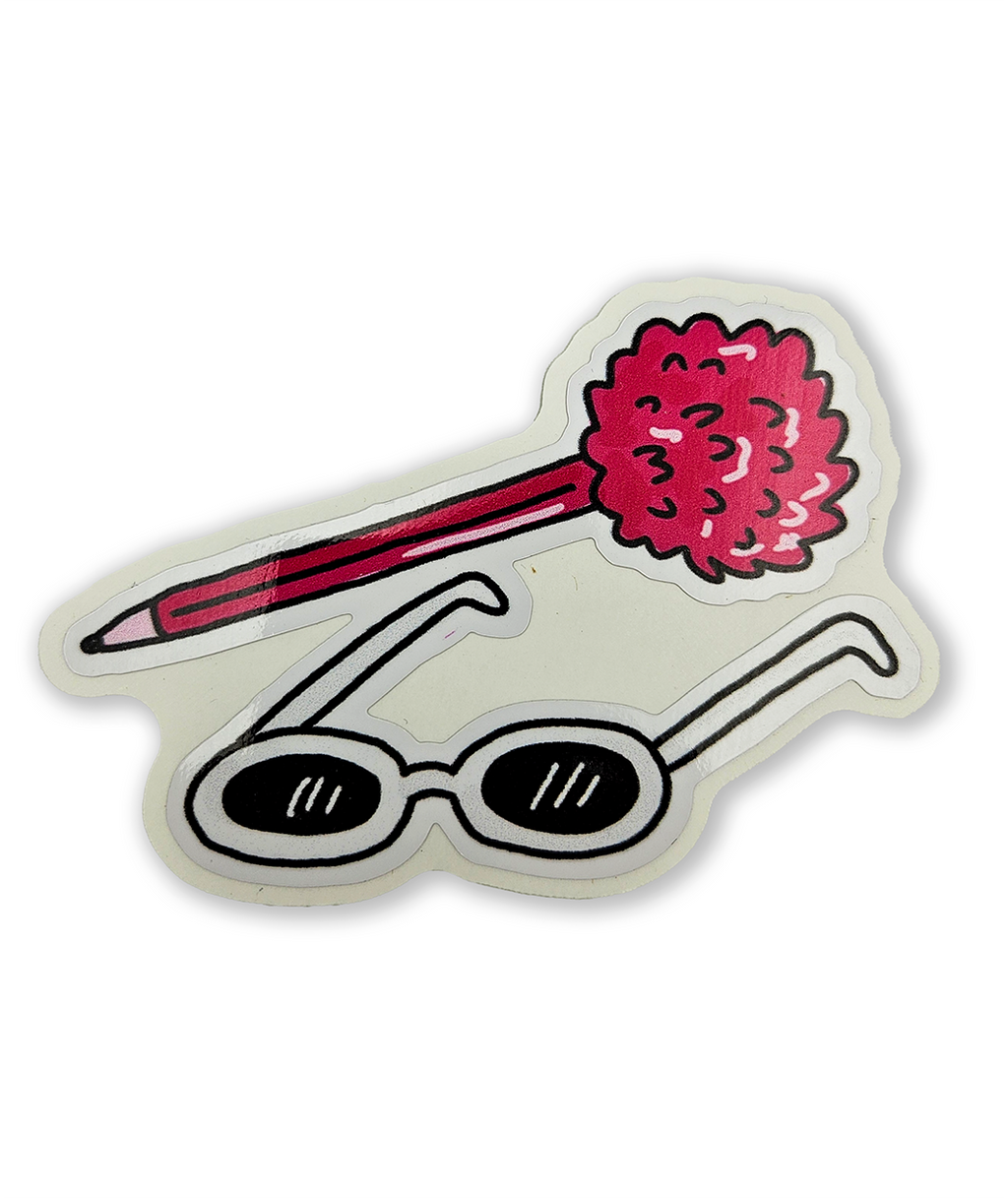 The Carmellas pen and shades Sticker