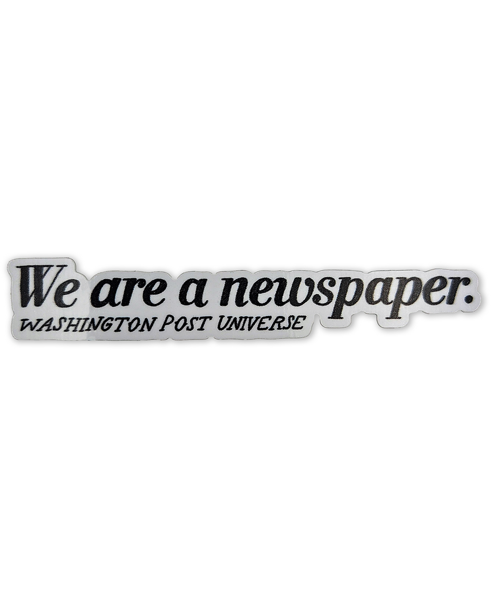 We are a newspaper Sticker
