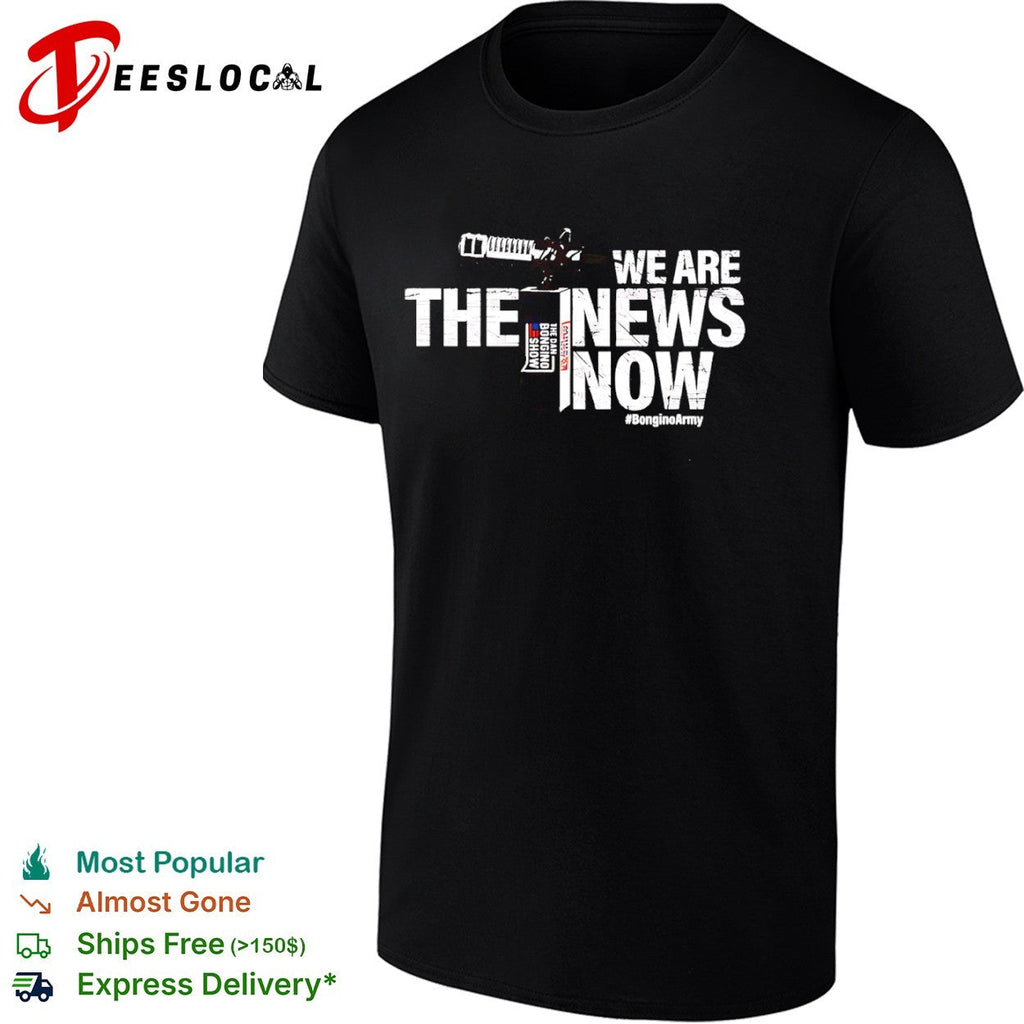 News Now Dan Bongino Show Bongino Army Podcast Radio Logo Tee (1)
