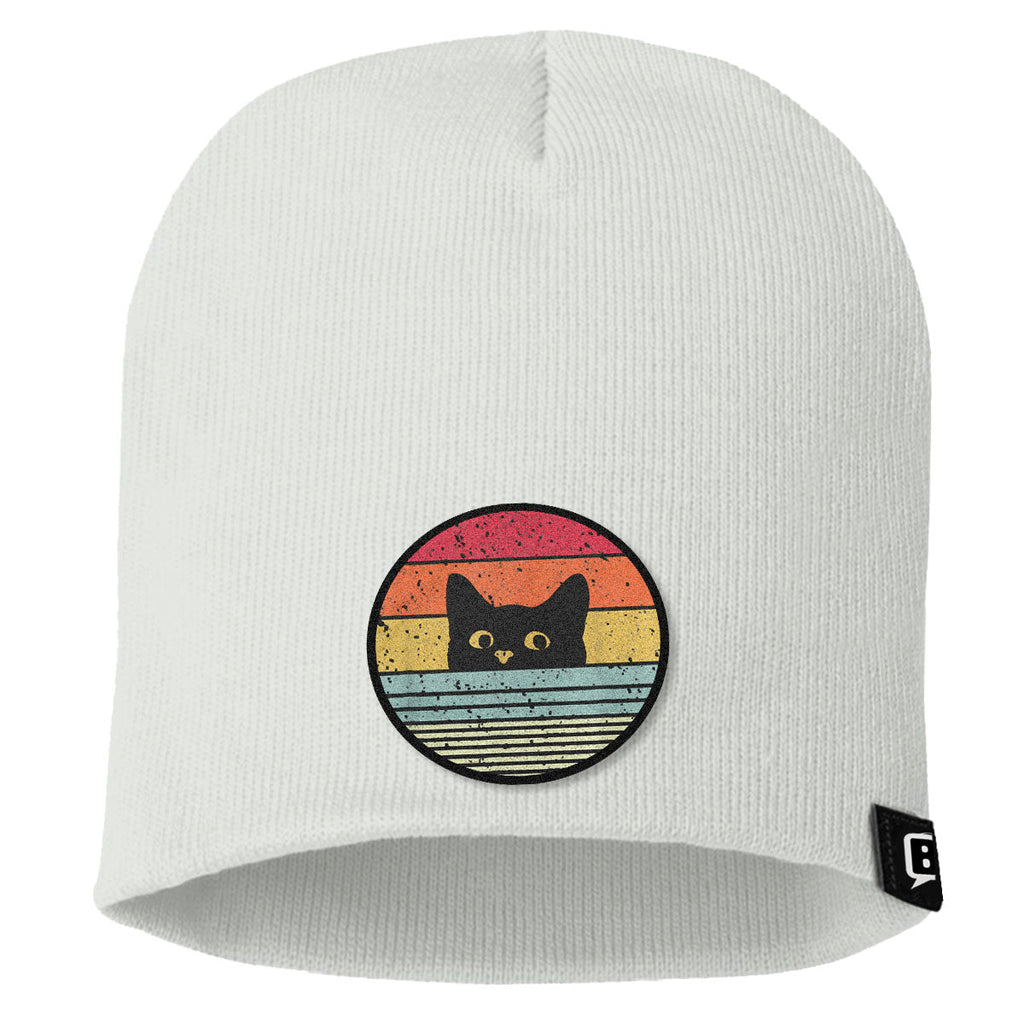 Retro Cat Patch Beanies