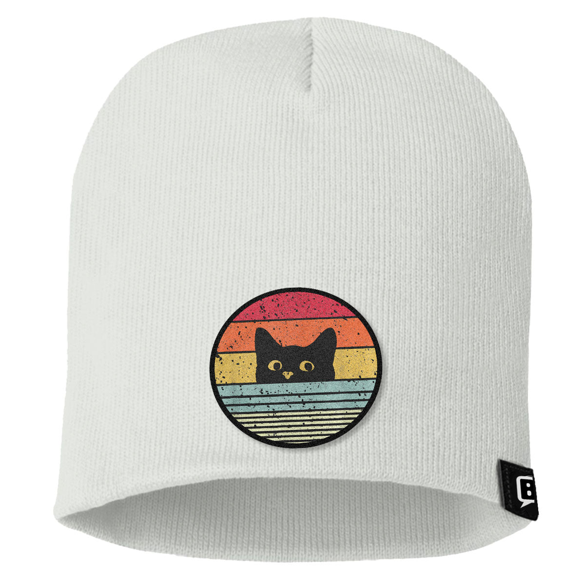Retro Cat Patch Beanies