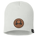 Power Up Leather Patch Beanies