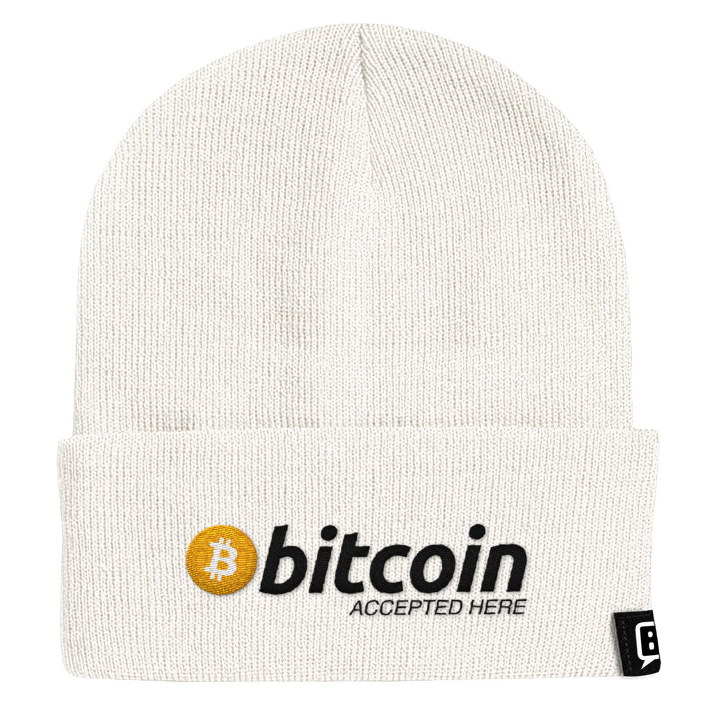 Bitcoin Accepted Here Beanies