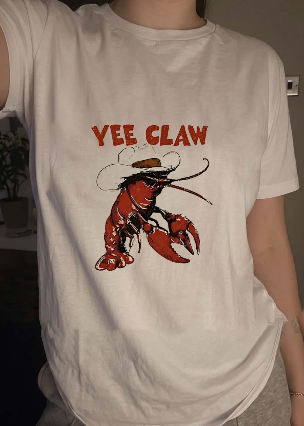 Yee Claw Cowboy Lobster T-Shirt