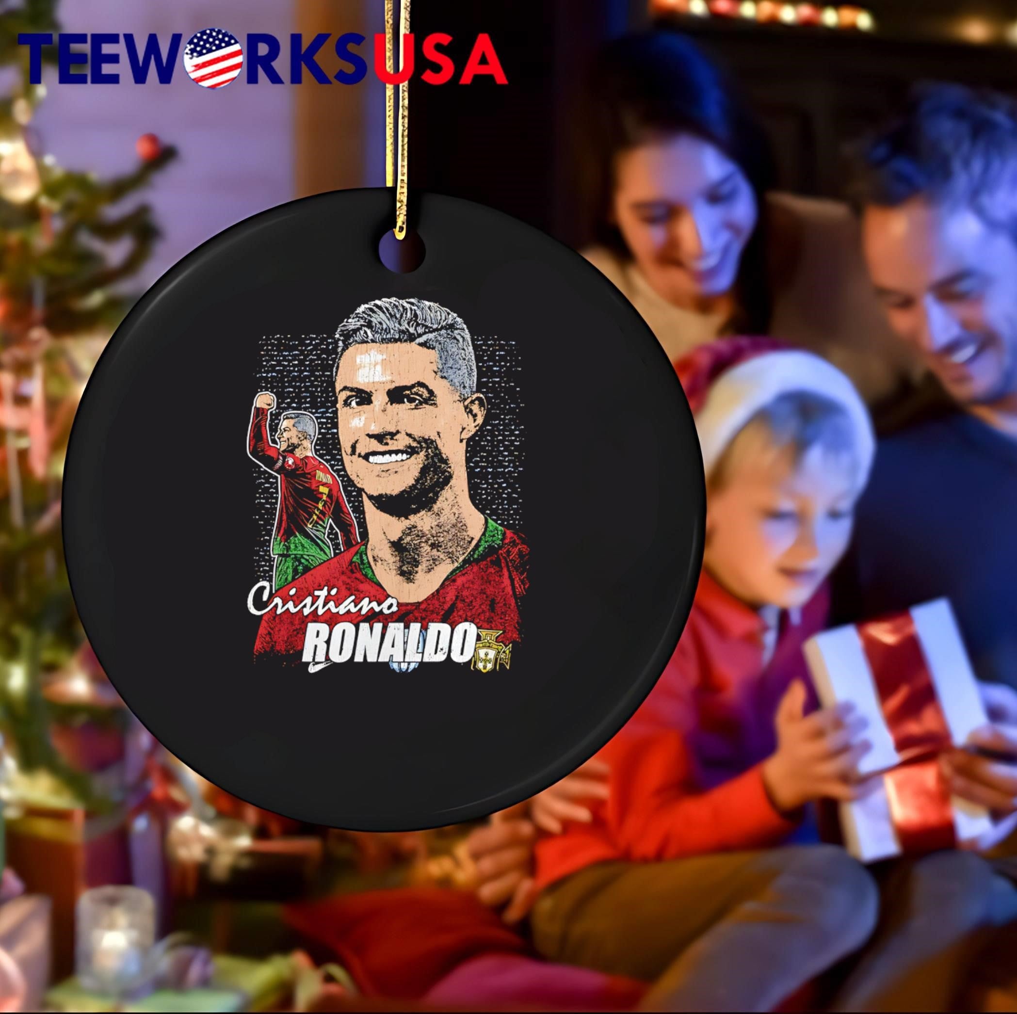 Cristiano Ronaldo Portrait Goal Celebration Shirt Portugal T-Shirt