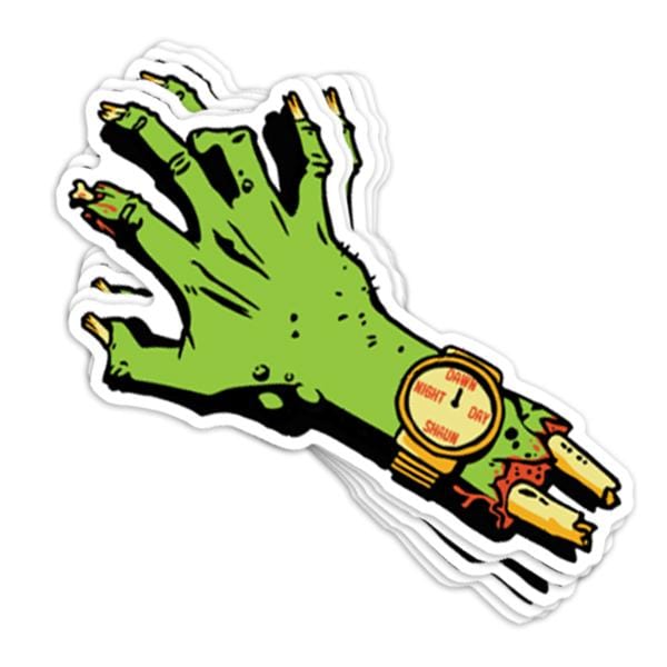 Zombie Time Vinyl Sticker