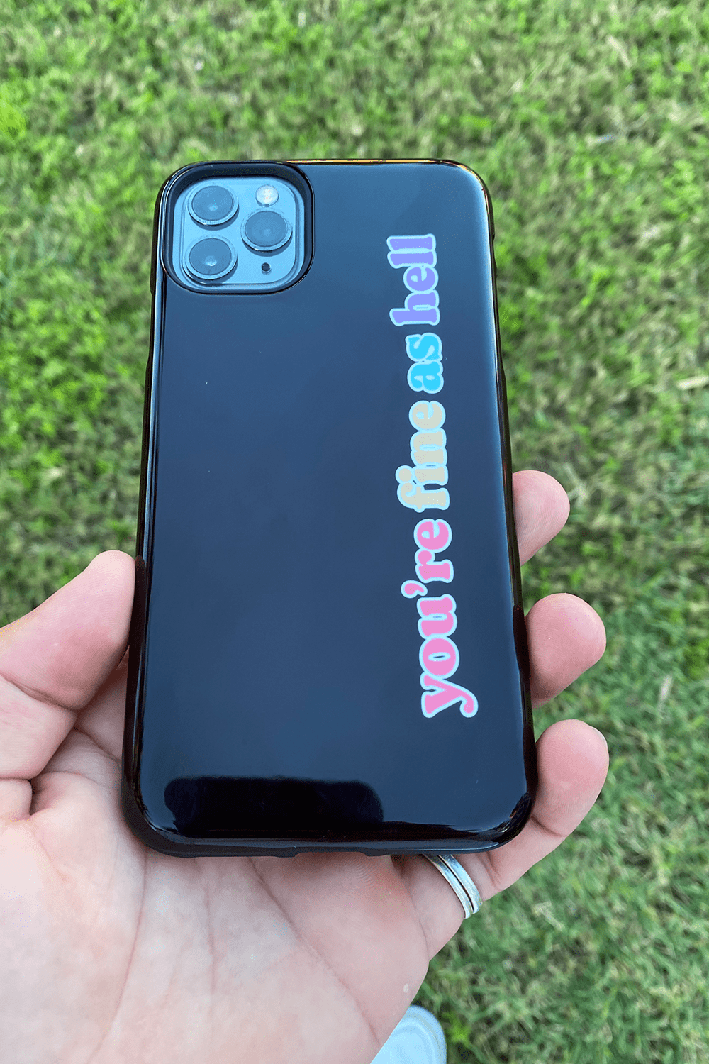 Cale Saurage "You're Fine As Hell" Black Phone Case