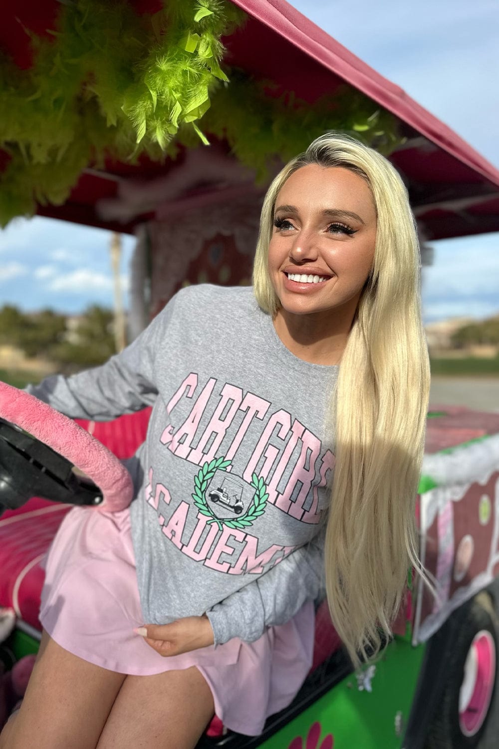 Cass Holland: Cart Girl Academy Grey Long Sleeve