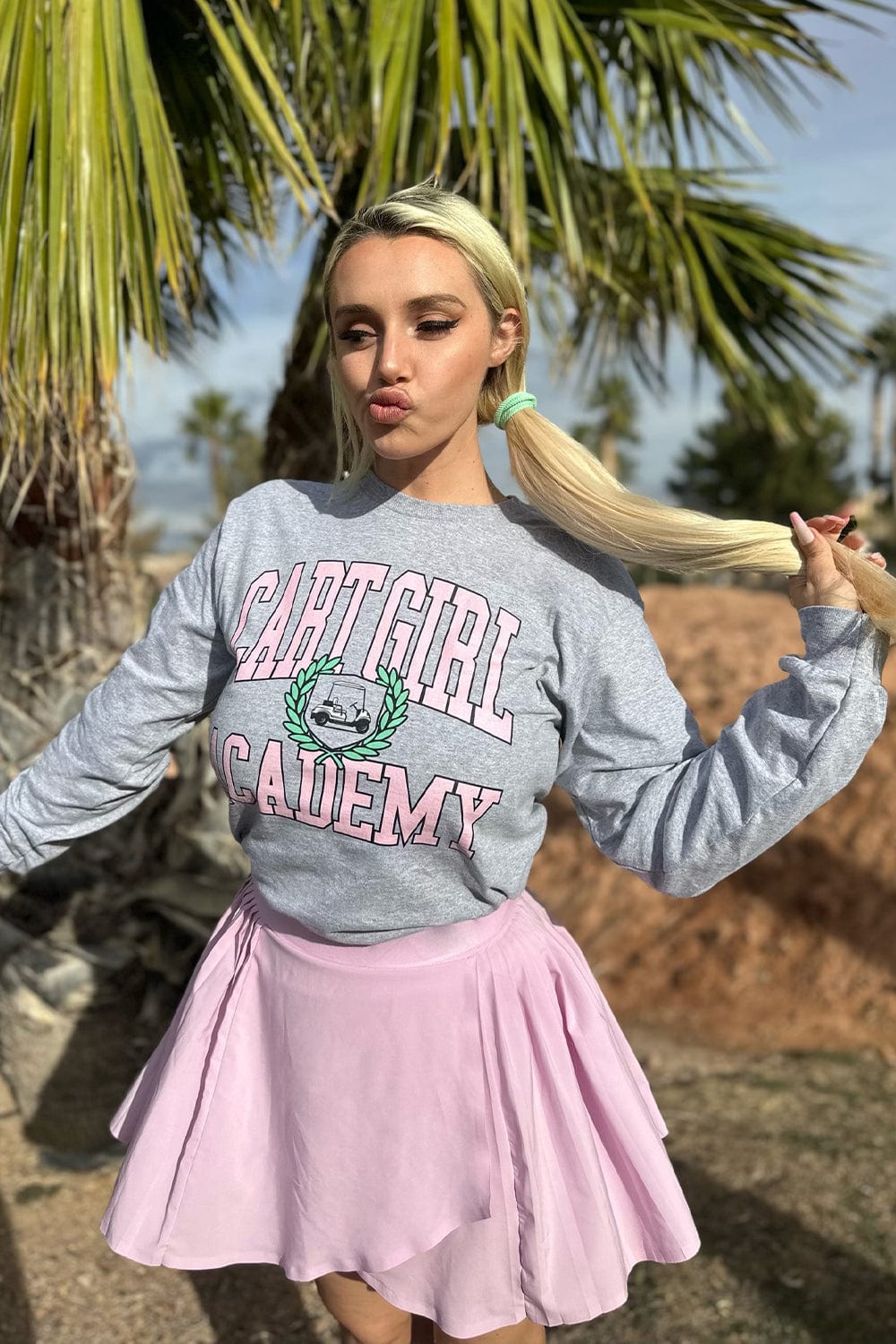 Cass Holland: Cart Girl Academy Grey Long Sleeve