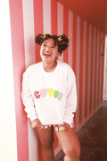 ColorMeCourtney: Cutie White Crewneck