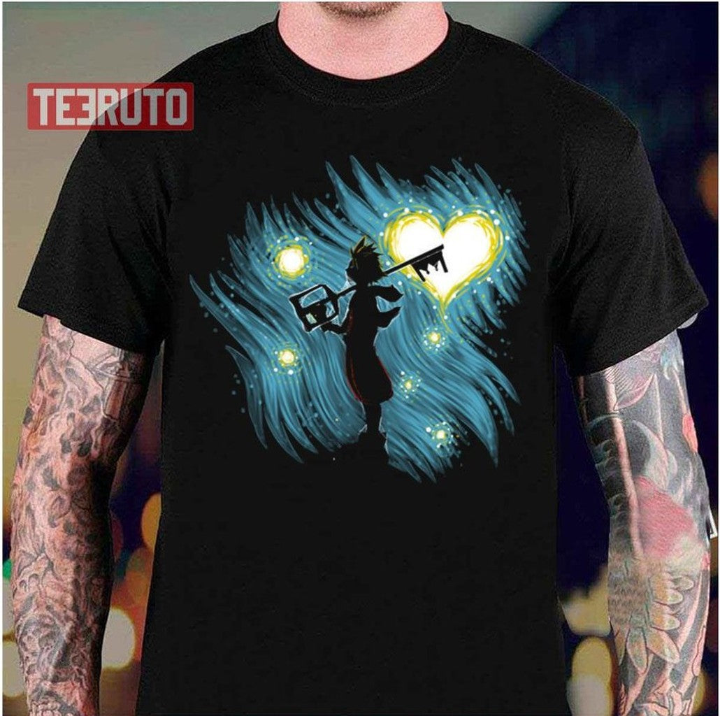 Starry Heart Kingdom Hearts Unisex T-shirt, Sweatshirt, Hoodie (1)