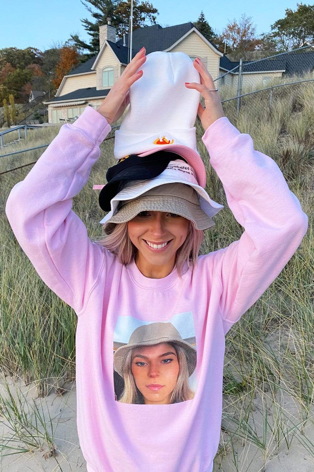Emily Zugay: Tiddner White Beanie