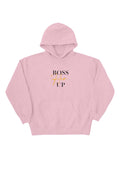 Charmaine Bey: Boss Her Up Pink Hoodie