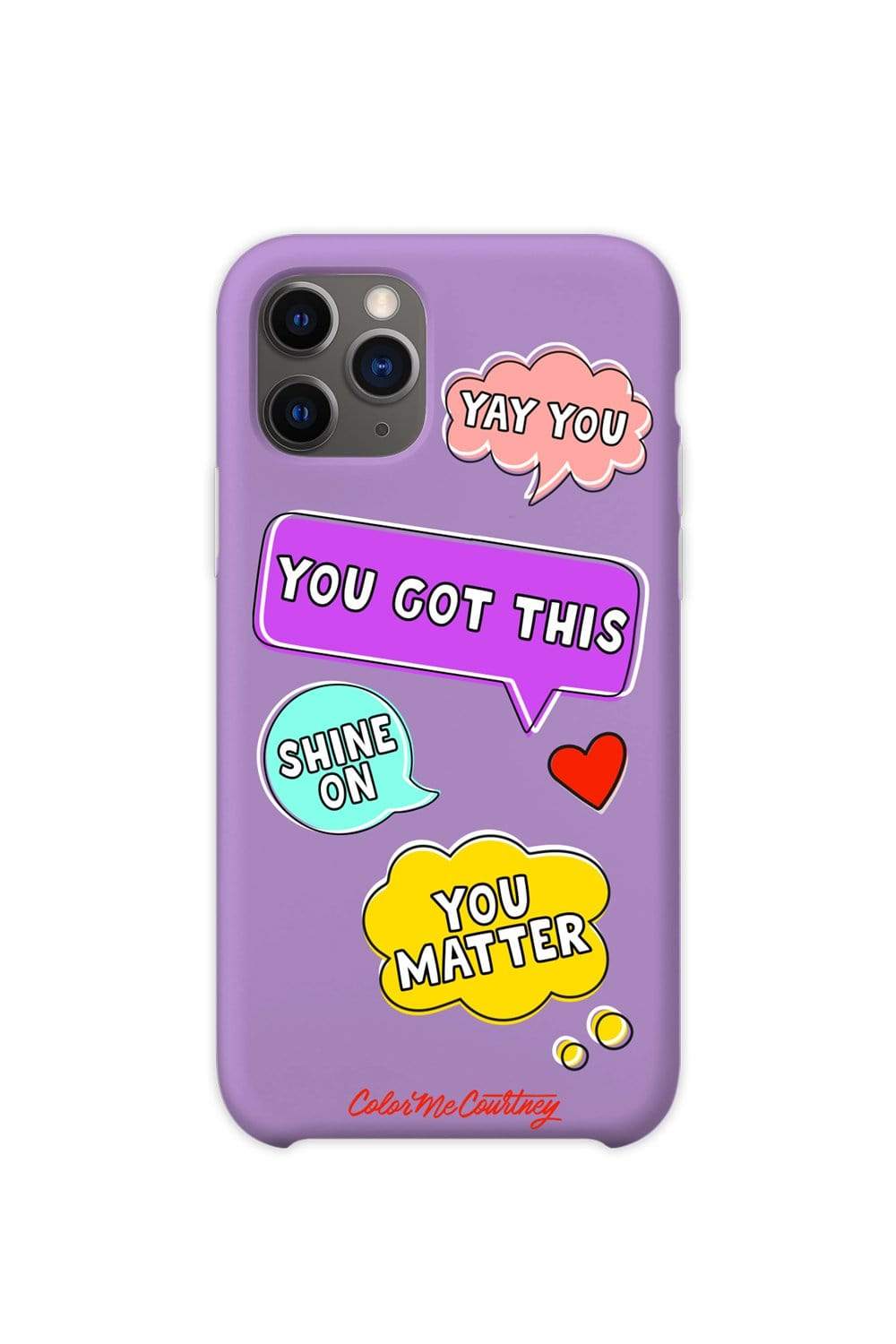 Color Me Courtney: Purple Positivity Phone Case