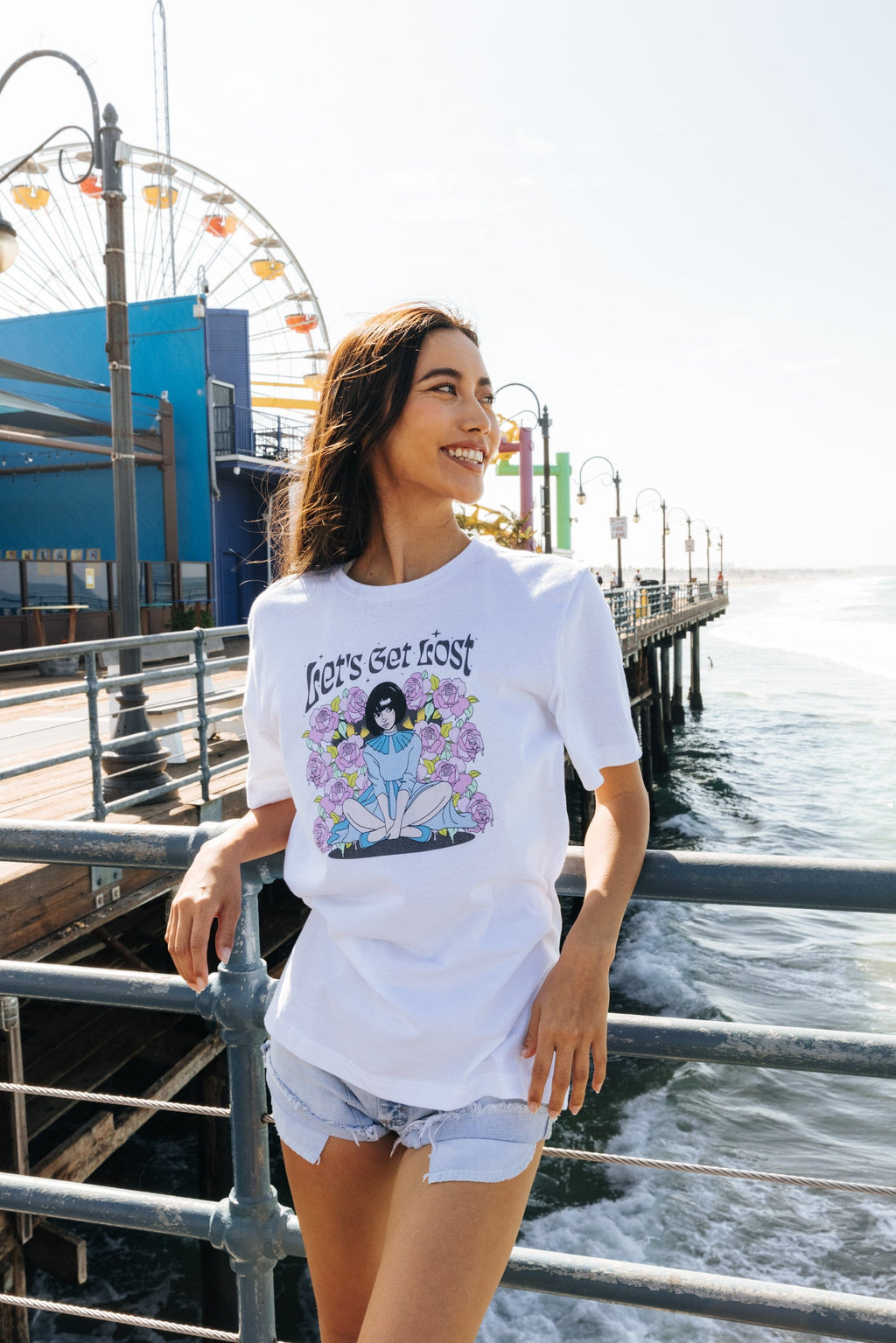 Fanjoy: Let's Get Lost White Shirt