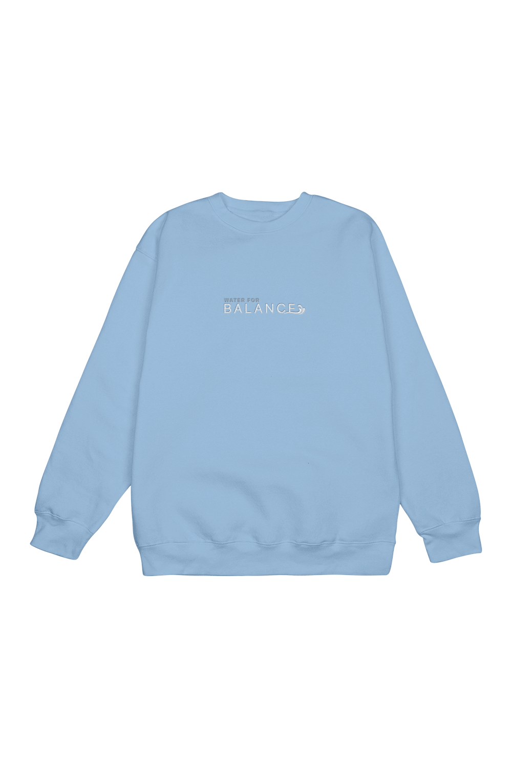 Gal Akbari: Water for Balance Sky Blue Crewneck