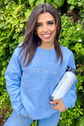 Gal Akbari: Water for Balance Sky Blue Crewneck