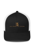 Taylon Snow: The Tough Get Going Black and White Trucker Hat