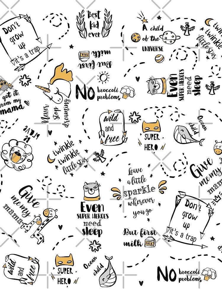 Funny Baby/Toddler Quotes Unique Pattern by LoveTypes
