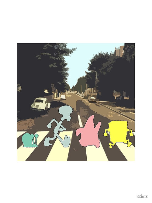 Abbey Road Spongebob Style by tcimz