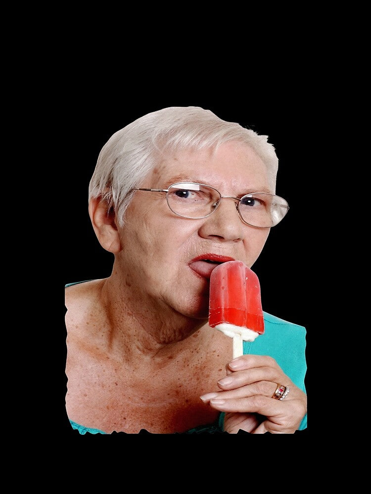 Grandma Licking Ice Pop Funny by viekneehgamb