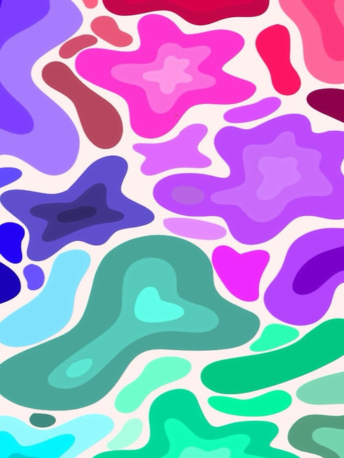 Abstract Neon Topography by bellasshopxo