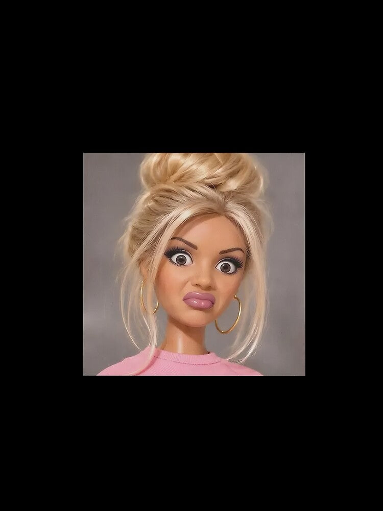 Confused Judgemental Blonde Doll Funny Meme by Devilians92