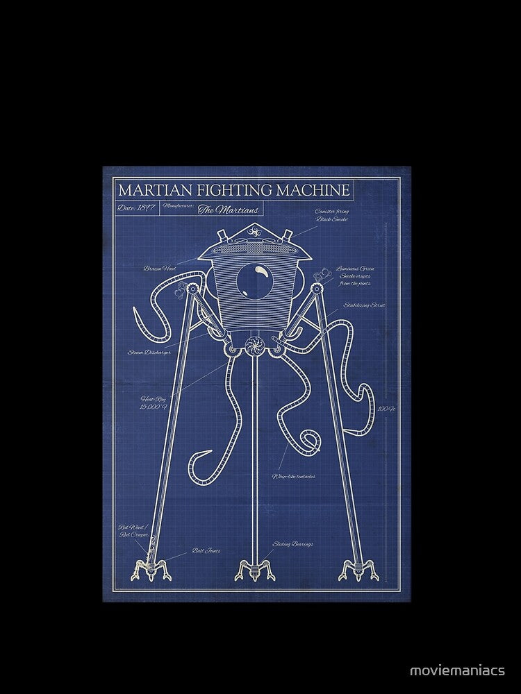 War of the Worlds, Martian Tripod - Blueprint by moviemaniacs