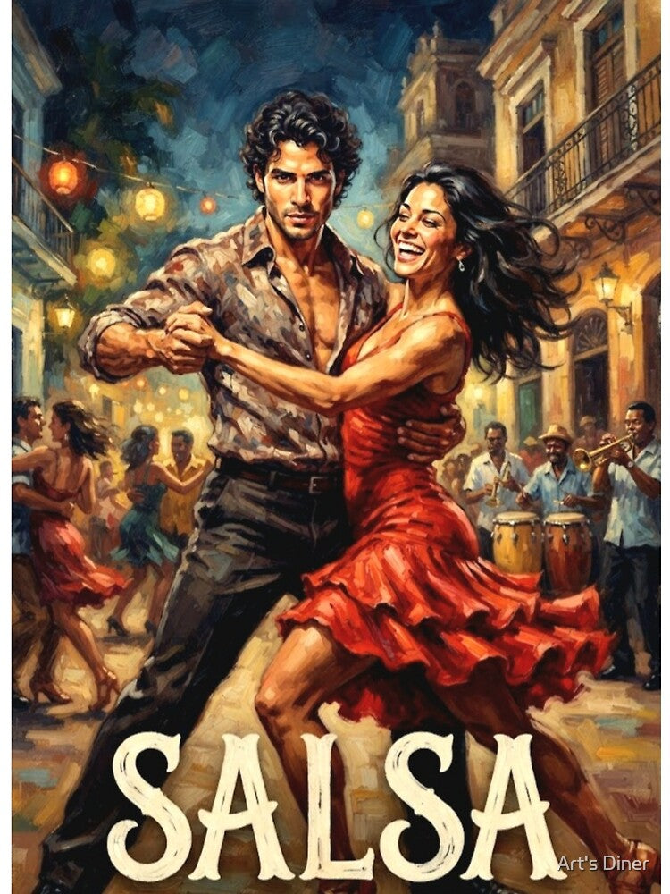 Salsa Anyone Can Dance Musical Romance Drama Tribute Art Poster by Art's Diner
