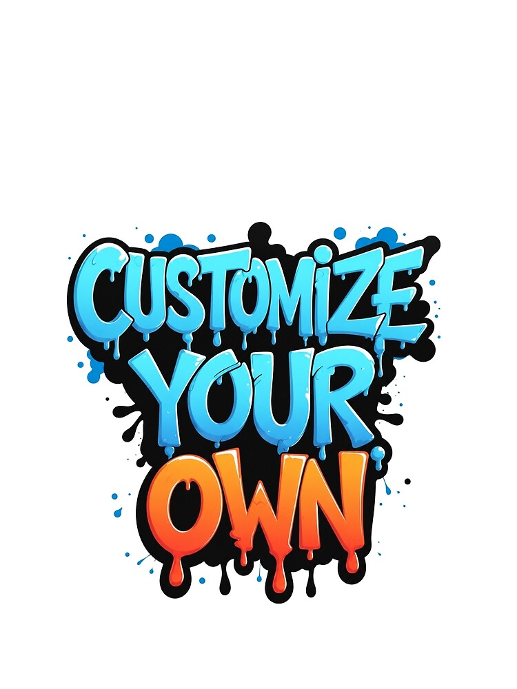 Customize Your Own Sticker | Personalized Custom Text Typography Design by MAStrends