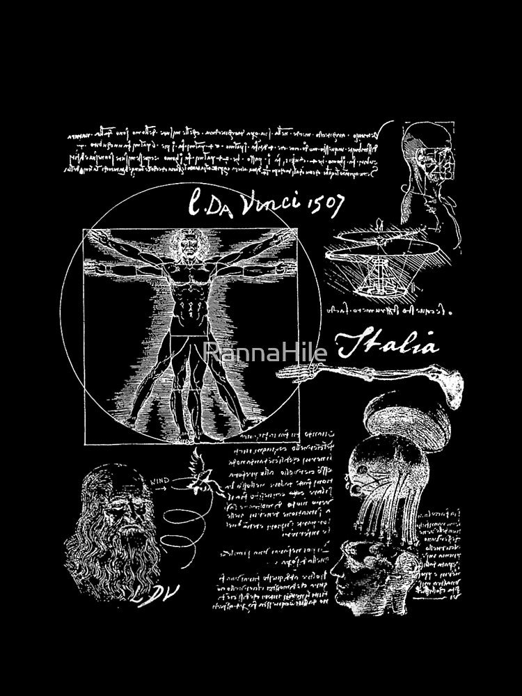 Renaissance Artistic Sketches Anatomical Human Body And Science Studies by RannaHile