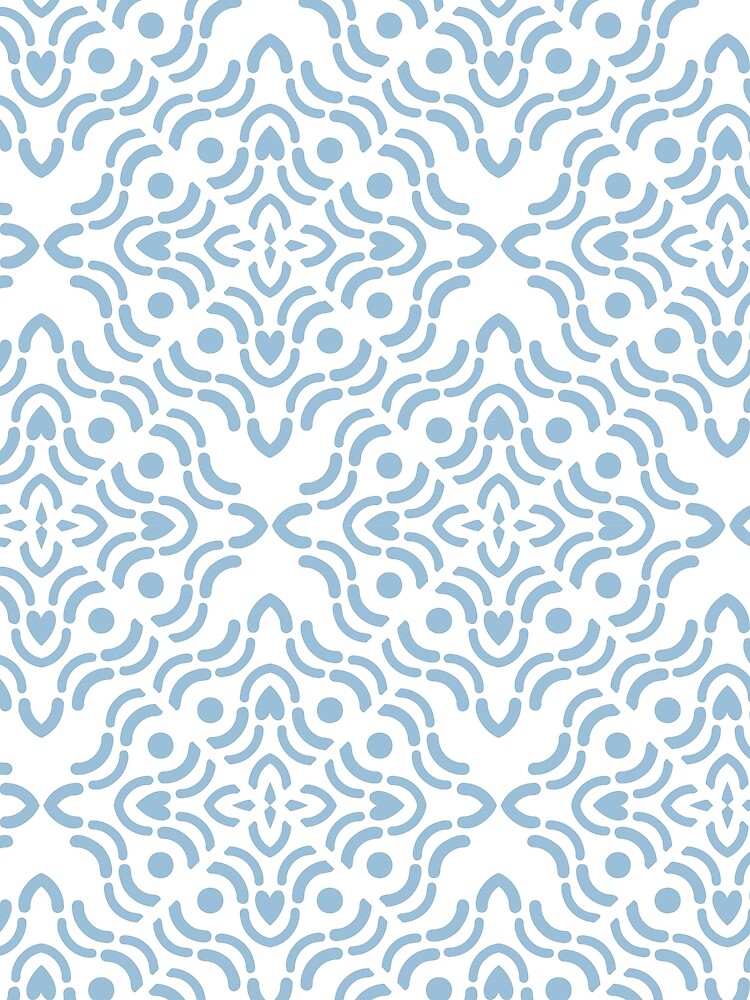 Seamless Pattern Of Abstract Blue Motifs by Olgus