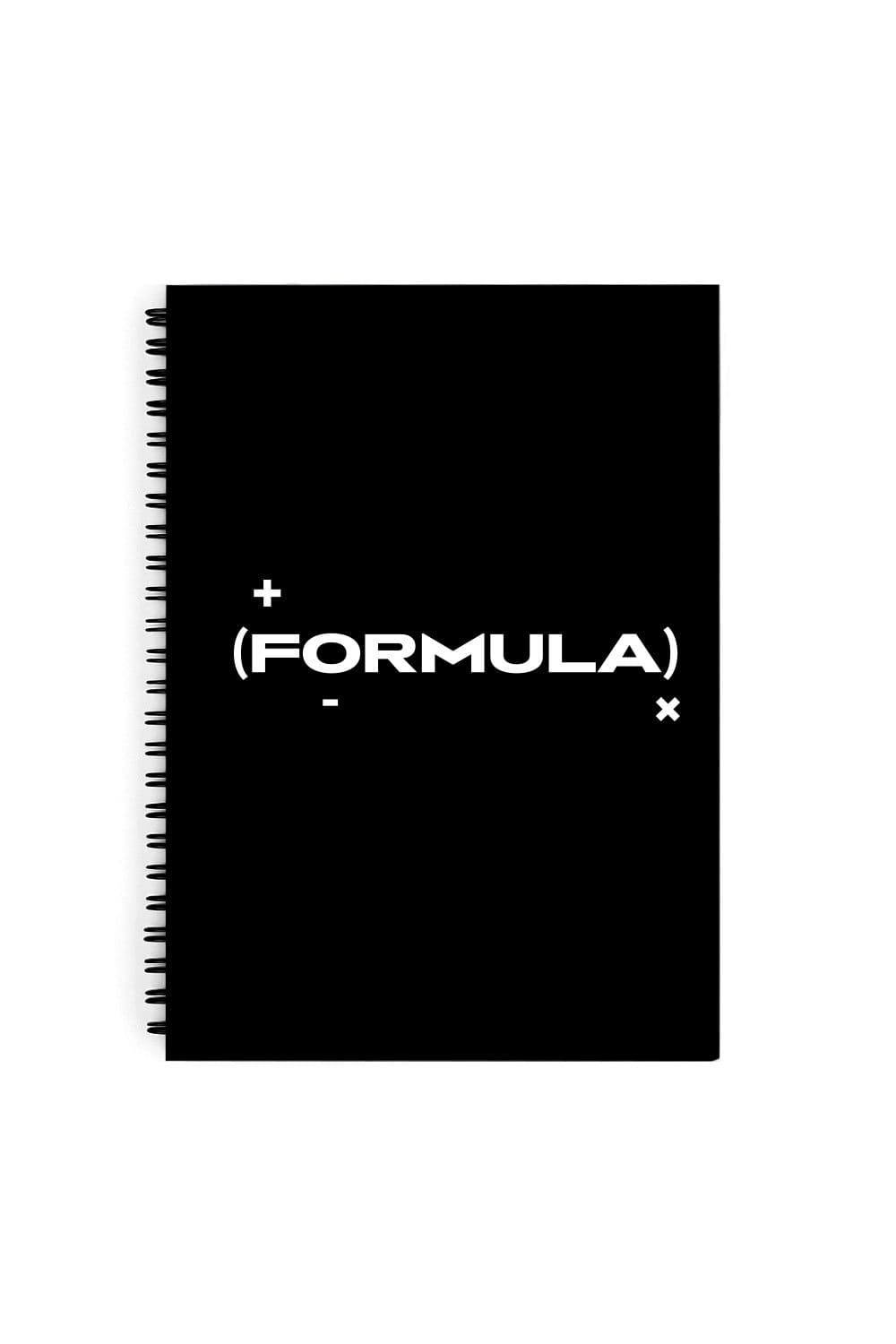 Formula: Black Logo Notebook