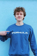 Formula: Logo Indigo Blue Crewneck
