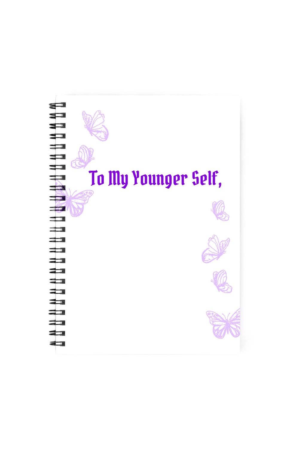 GenZ Girl Gang: Younger Self White Notebook