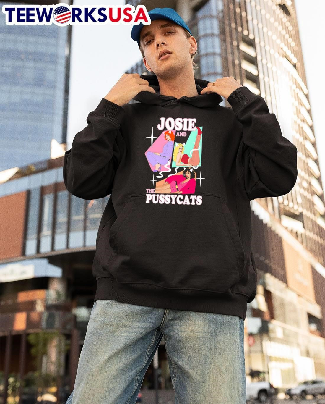 Pop Culture Fan Apparel Josie and the Pussycats Characters T-Shirt