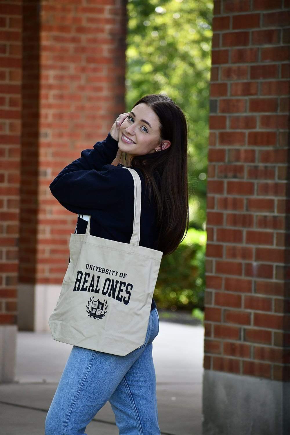 Hannah Elise: Real Ones Sand Tote Bag
