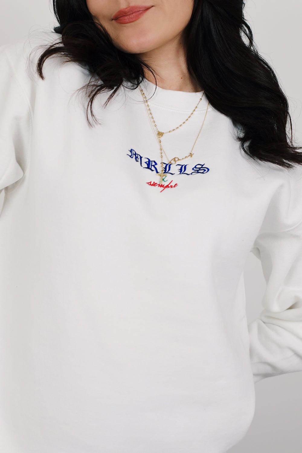 HeyitsPriguel: Que Onda Morrillos Holiday White Crewneck