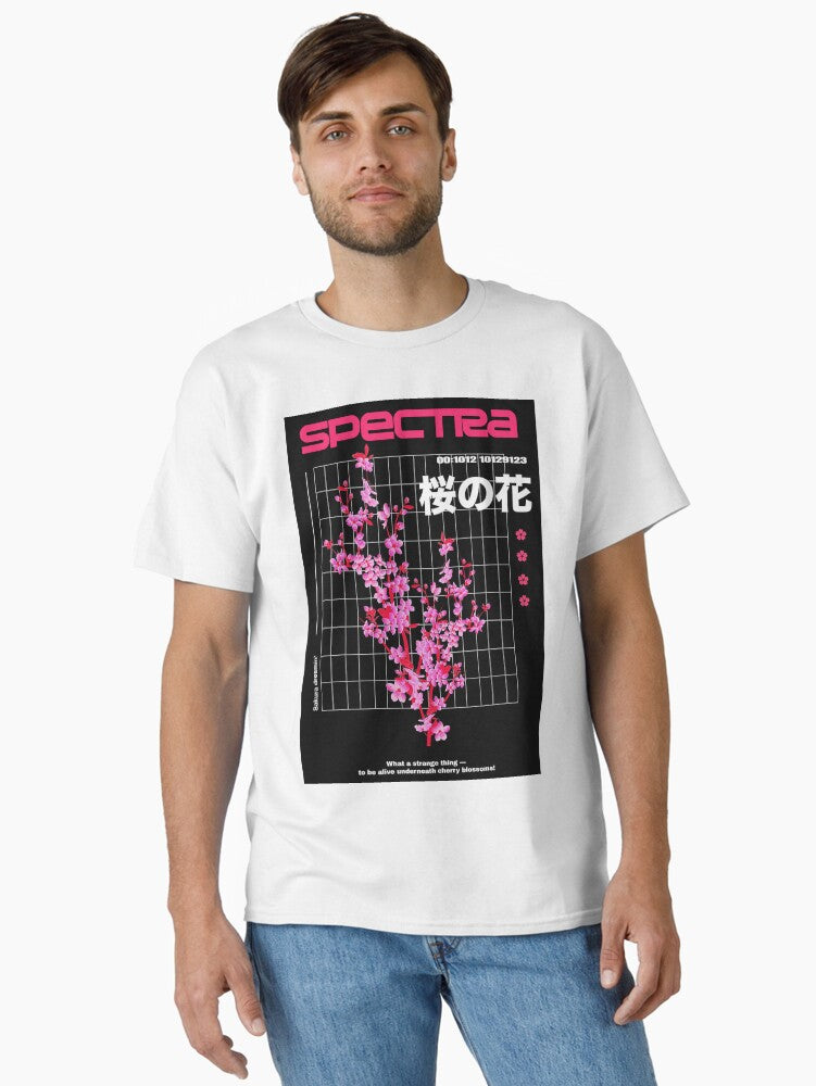 Vaporwave Aesthetic Beautiful Flowers Pattern Classic T-Shirt