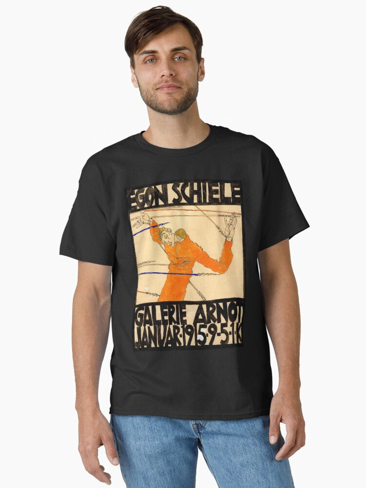 Egon Schiele – Art Poster of the Schiele exhibition at Galerie Arnot 1915 Classic T-Shirt
