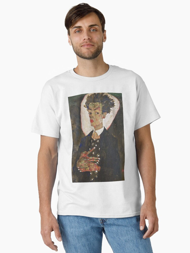 Egon Schiele Prints,Classic Paintings,Photo Poster of egon, self portrait of egon schiele, Classic T-Shirt