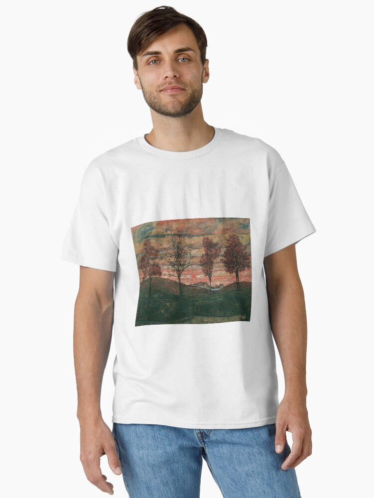 Egon Schiele Four Trees, Egon Schiele abstract Classic T-Shirt