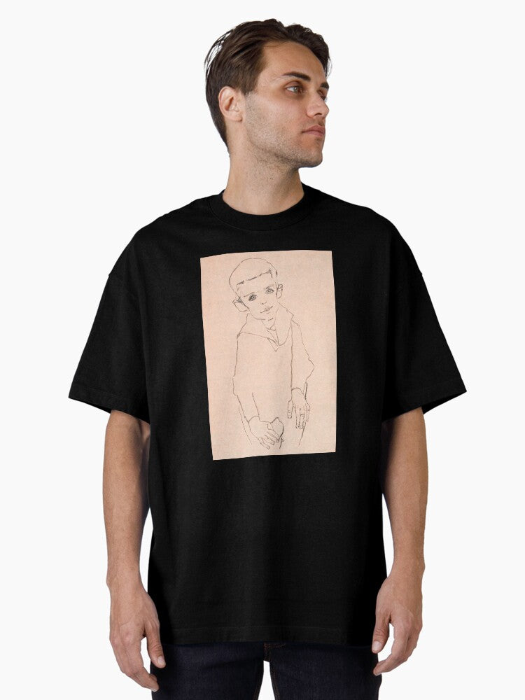 Egon schieles paintings Egon schieles artwork Egon schieles Oversized T-Shirt