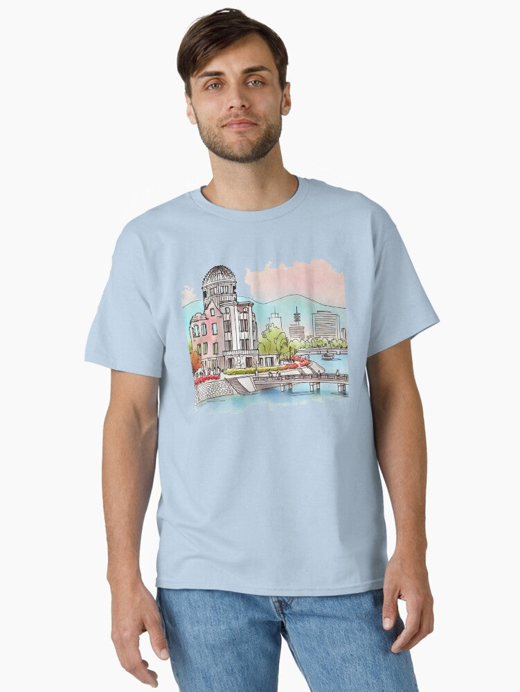 Hiroshima’s Landmark and Scenic Views of Japan, Classic T-Shirt